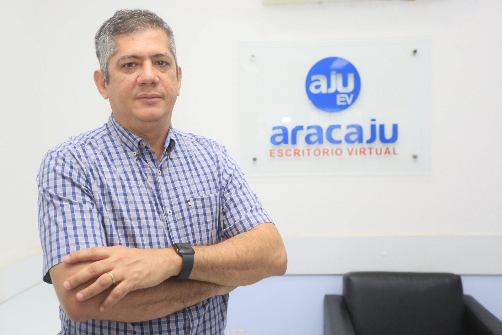 Wilson na sede da Aracaju Escritório Virtual